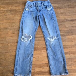 American Eagle Outfitters Light Blue Straight Leg Jeans